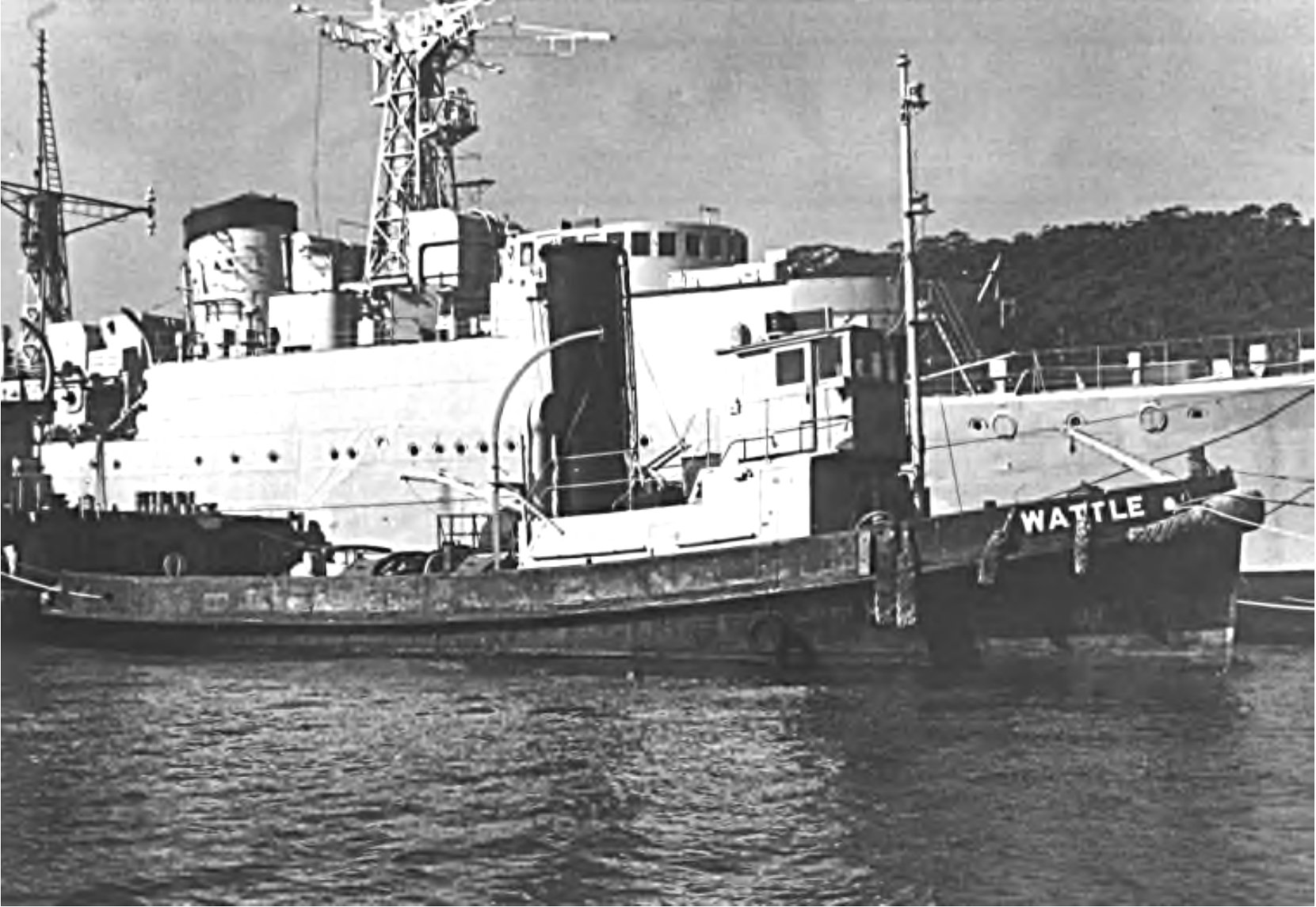 With HMAS Quiberon, Athol Bay 1969